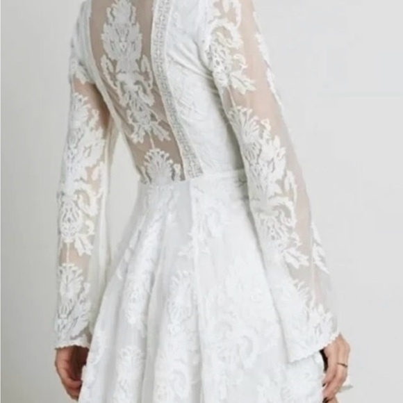 Free People Reign Over Me Lace Dress Cream Small - Picture 3 of 11